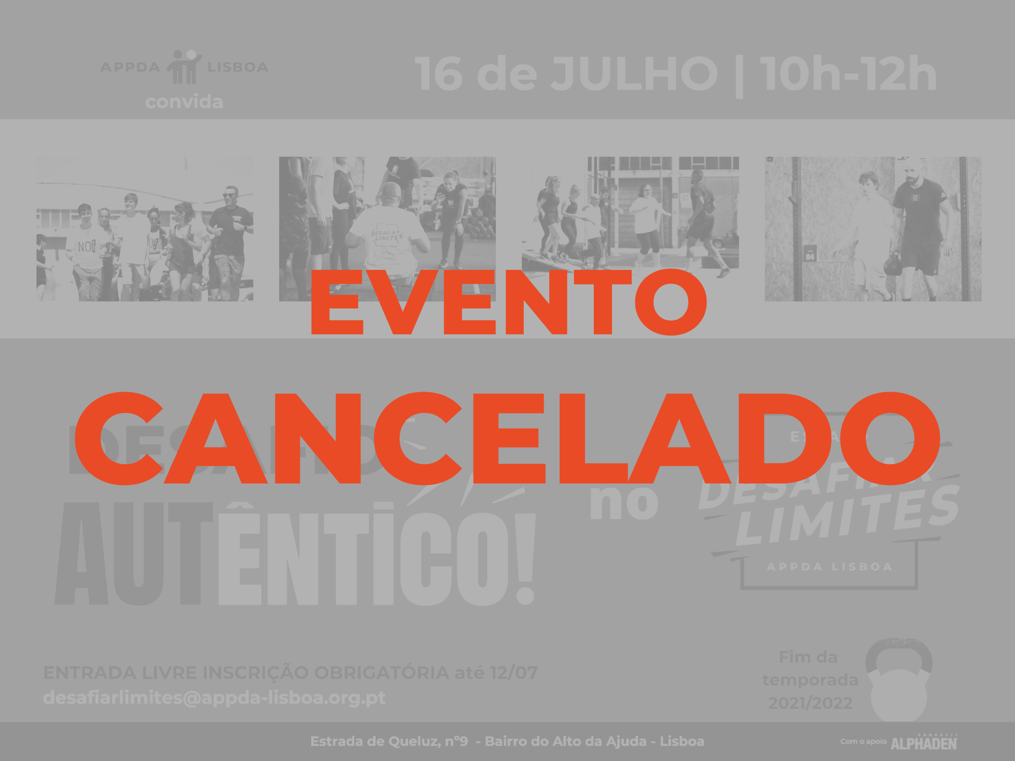 evento cancelado