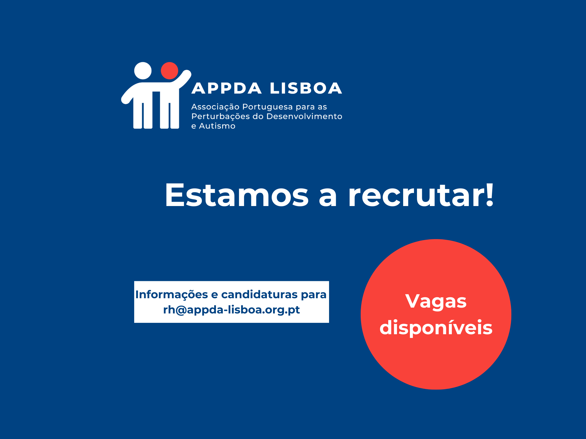 Estamos a recrutar!